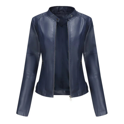 Lederjacke Damen Slim Fit Elegant