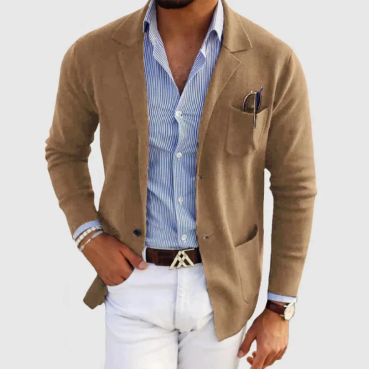 Herren Blazer Elegant Revers Style