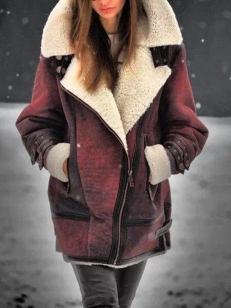 Lammfelljacke Damen Elegant Winter