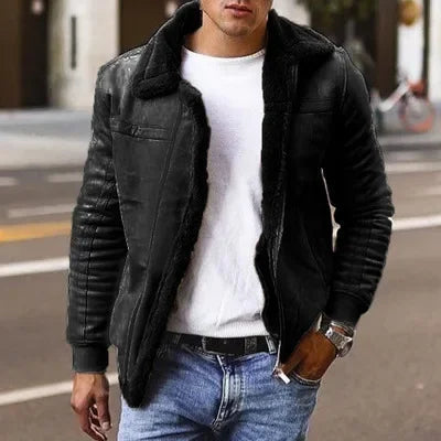 Stilvolle Pelzjacke Warme Damenjacke Bequem