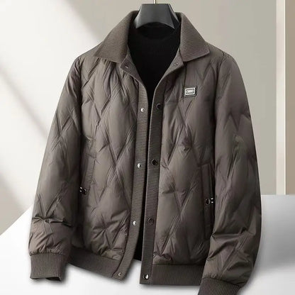Gepolsterte Steppjacke Lässig Modern mit Reißverschluss