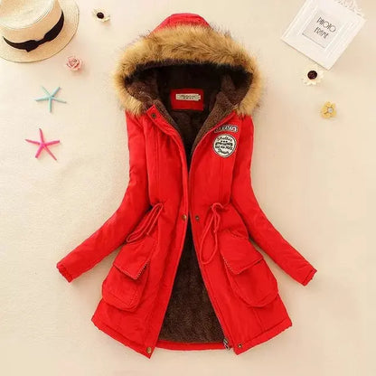 Herbst Winter Jacke Damen Slim Fit Gepolstert