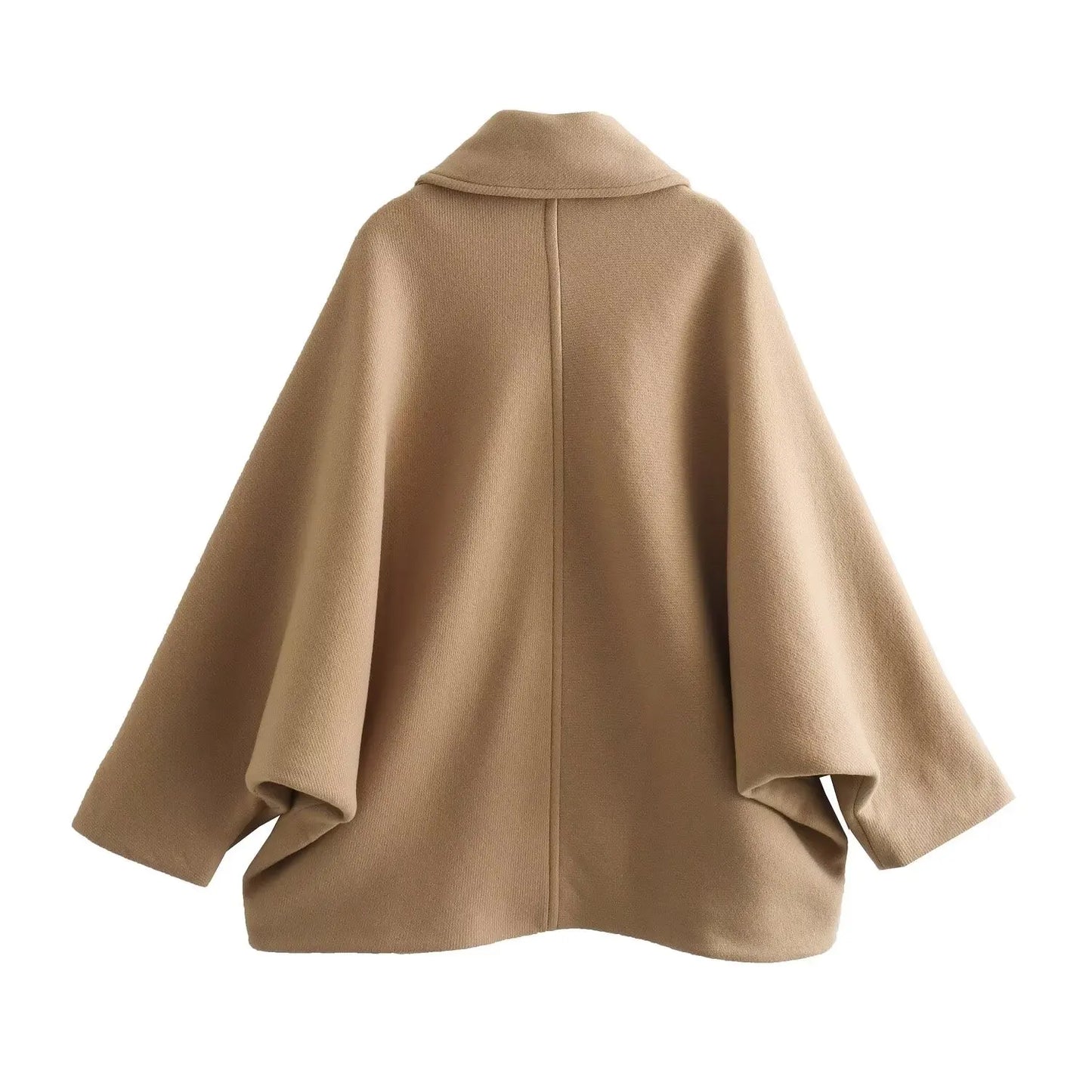 Damen Cape Elegantes Design mit Knöpfen - IdealeKleiden