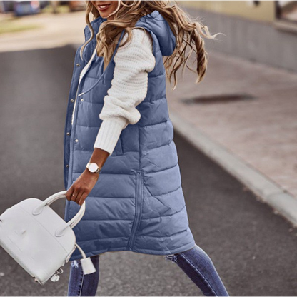 Damen Bodywarmer Lang Elegant