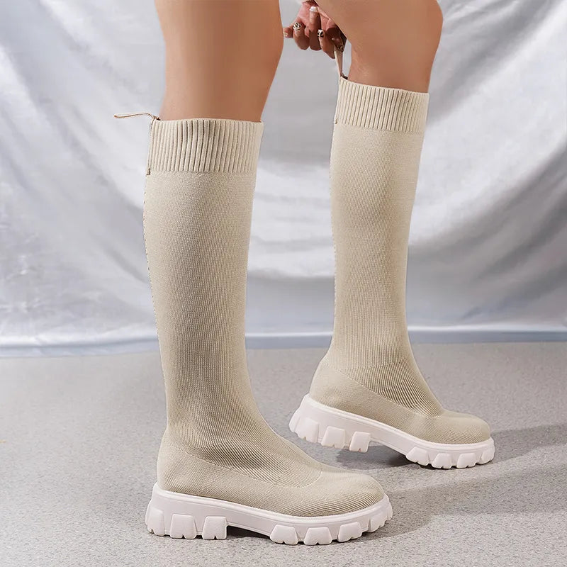 Komfortable Knöchelstiefel Damen Stretch