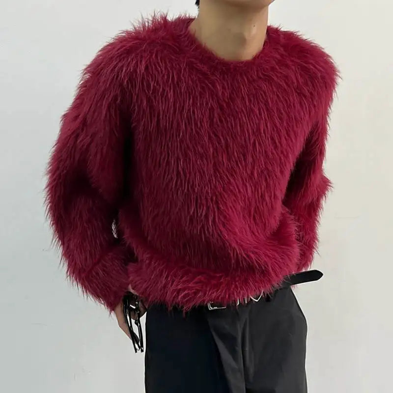 Luxus Pullover Einfarbig Langärmlig Damen
