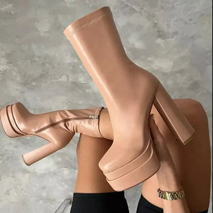 Stylische Knöchelstiefel Damen