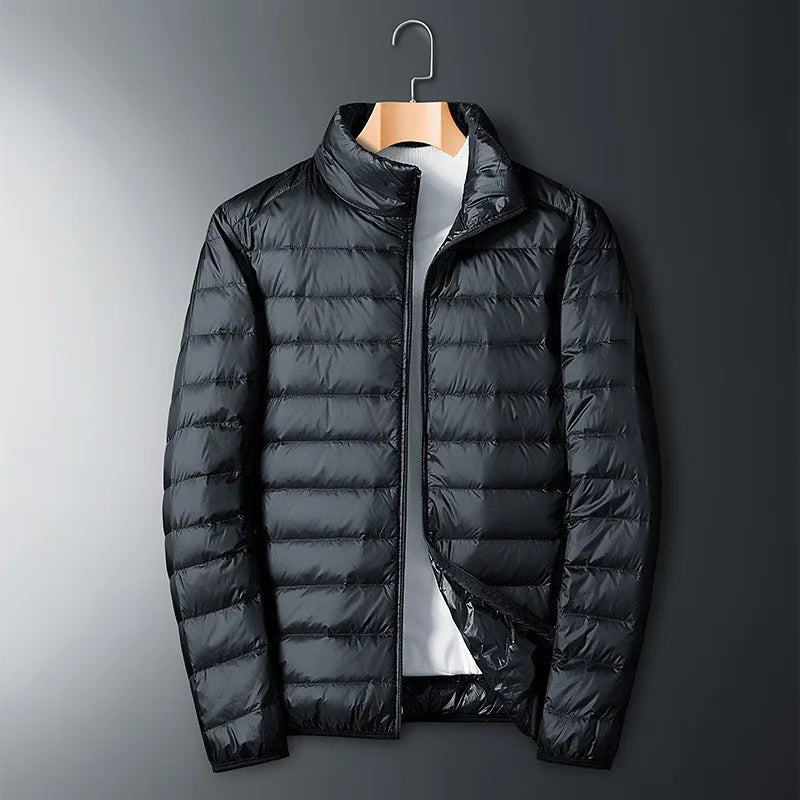 Herren Daunenjacke Warm Isoliert Stehkragen