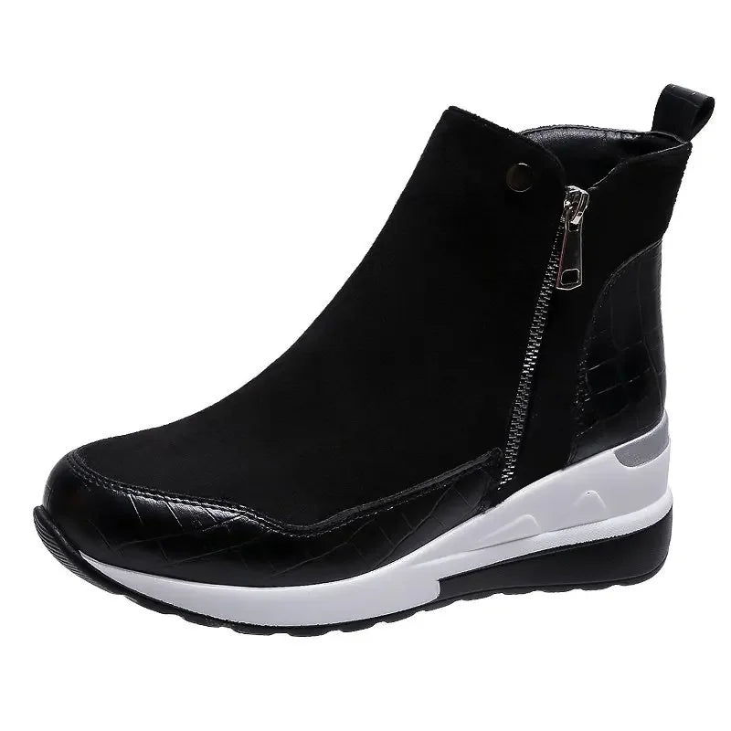 Warmes Winterstiefel Wedge Schnee Stiefel Damen