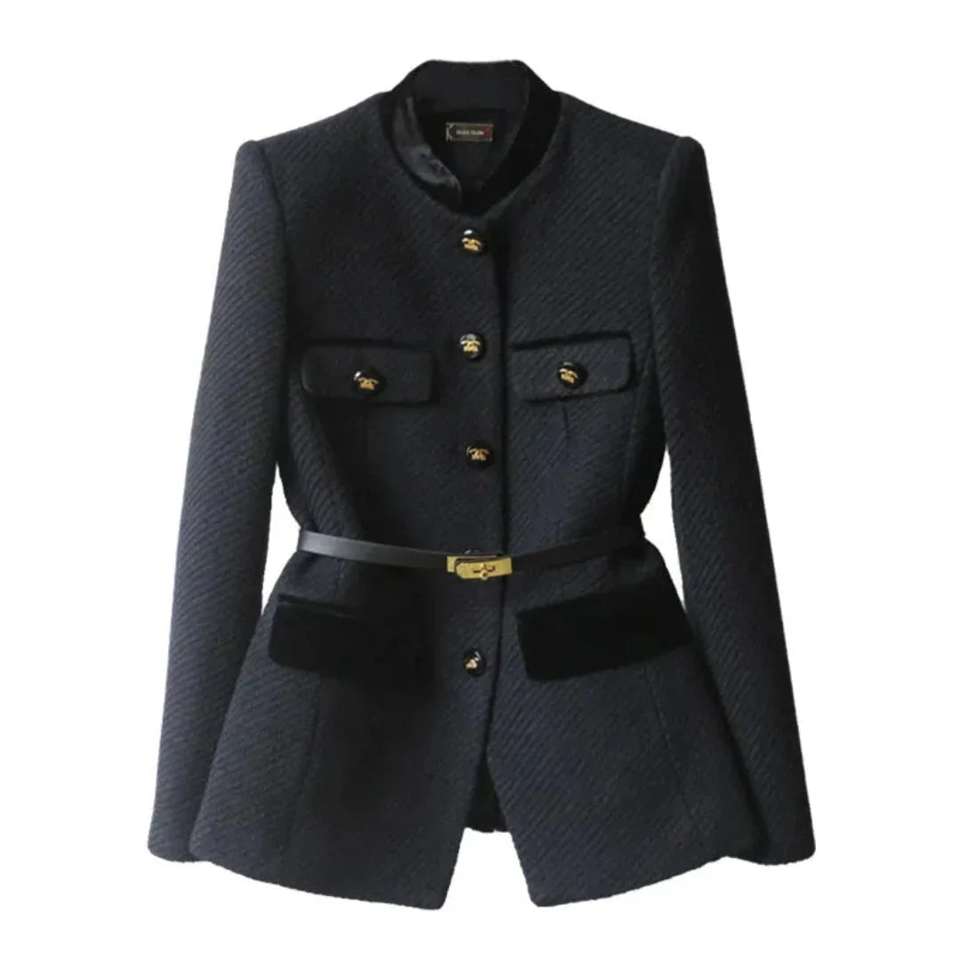 Taillierter Blazer Damen Elegant Geschnürt