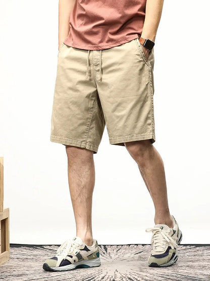 Herren Shorts Lang Kordelzug Freizeit Sommer - IdealeKleiden