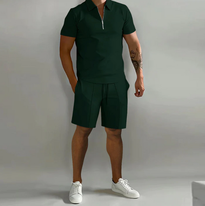 Herren Sommer Shorts-Shirt-Set Kurzarm