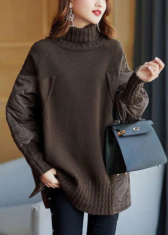 Weicher Rollkragen Pullover Damen - IdealeKleiden