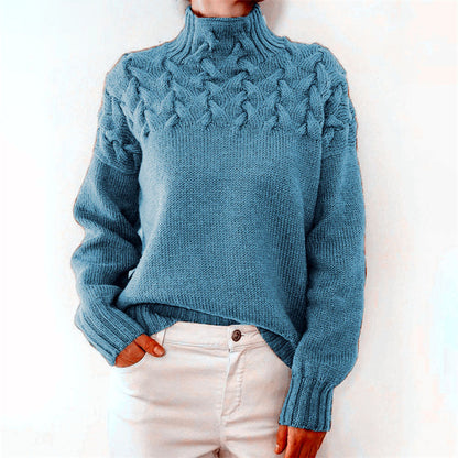 Stilvoller Pullover mit Rollkragen Design