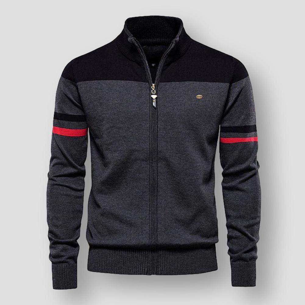 Herrenjacke Retro Streifen Style