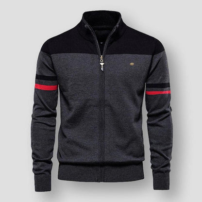 Herrenjacke Retro Streifen Style