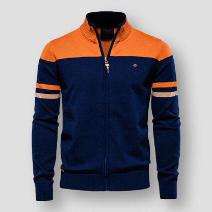 Herrenjacke Retro Streifen Style