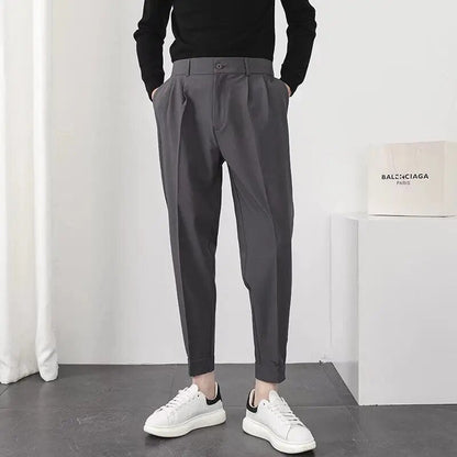 Bequeme Herrenhose Elastischer Bund Locker Sitzend