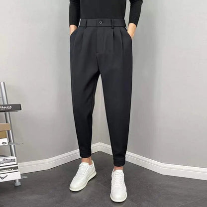 Bequeme Herrenhose Elastischer Bund Locker Sitzend