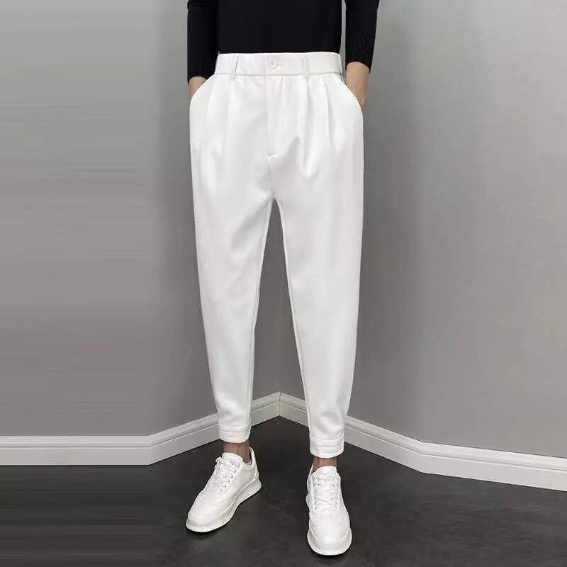 Bequeme Herrenhose Elastischer Bund Locker Sitzend - IdealeKleiden