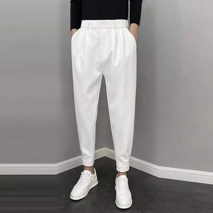 Bequeme Herrenhose Elastischer Bund Locker Sitzend - IdealeKleiden