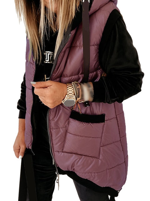 Modische Winterjacke Kapuze