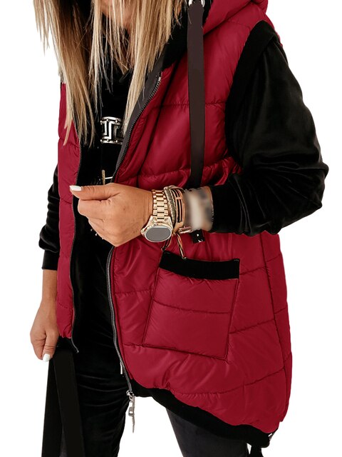 Modische Winterjacke Kapuze