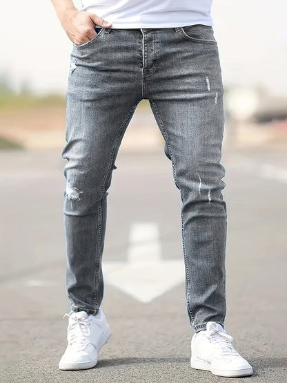 Slim Fit Herrenjeans Ripped Stretch