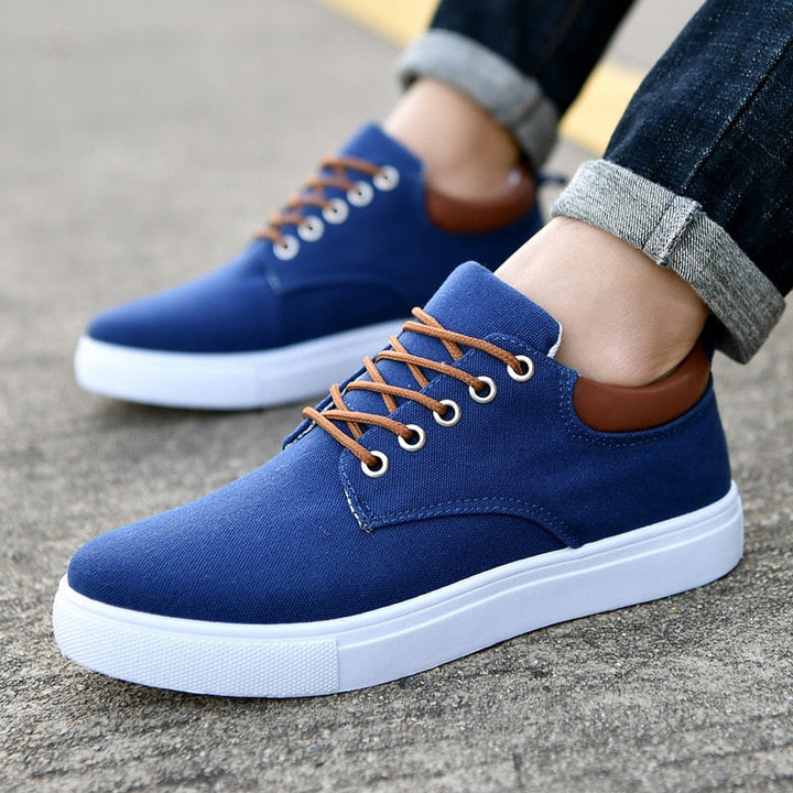 Bequeme Herren Sneaker Leicht Canvas