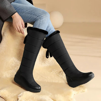 Warme Winterstiefel Plüsch Daunen Schnürschuhe
