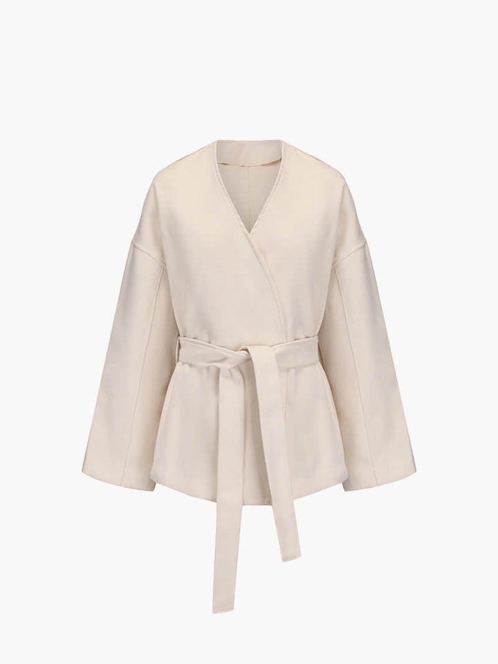 Elegante Kimonojacke Damen Cardigan mit Gürtel