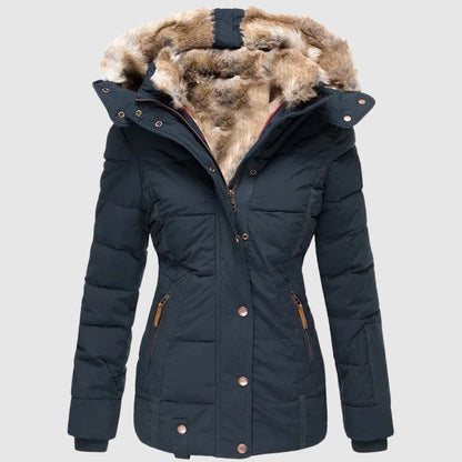 Warme Winterjacke Damen Hoodie
