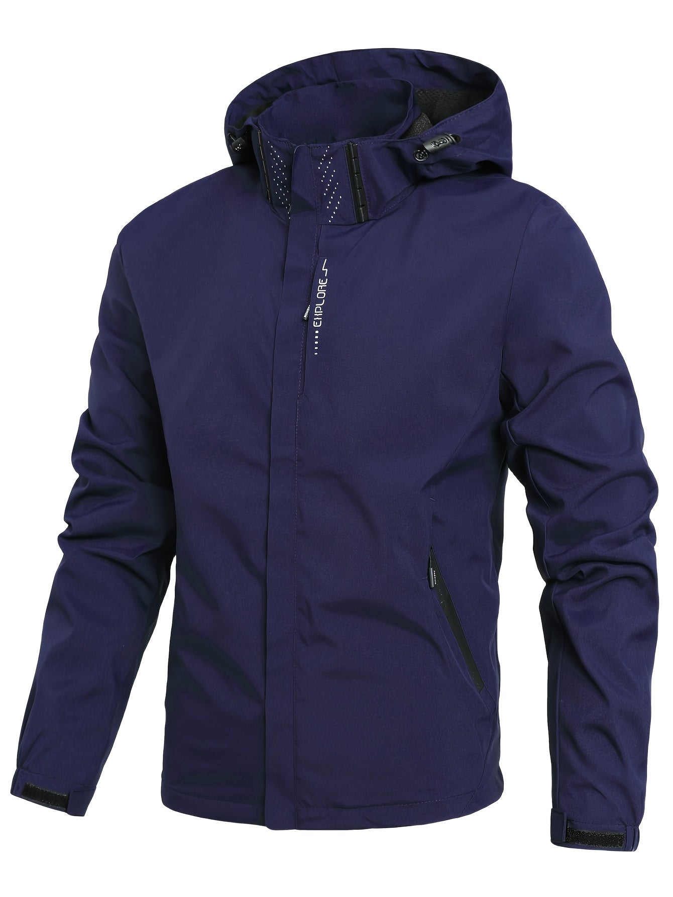 Winddichte Herrenjacke Mit Kapuze Outdoor - IdealeKleiden