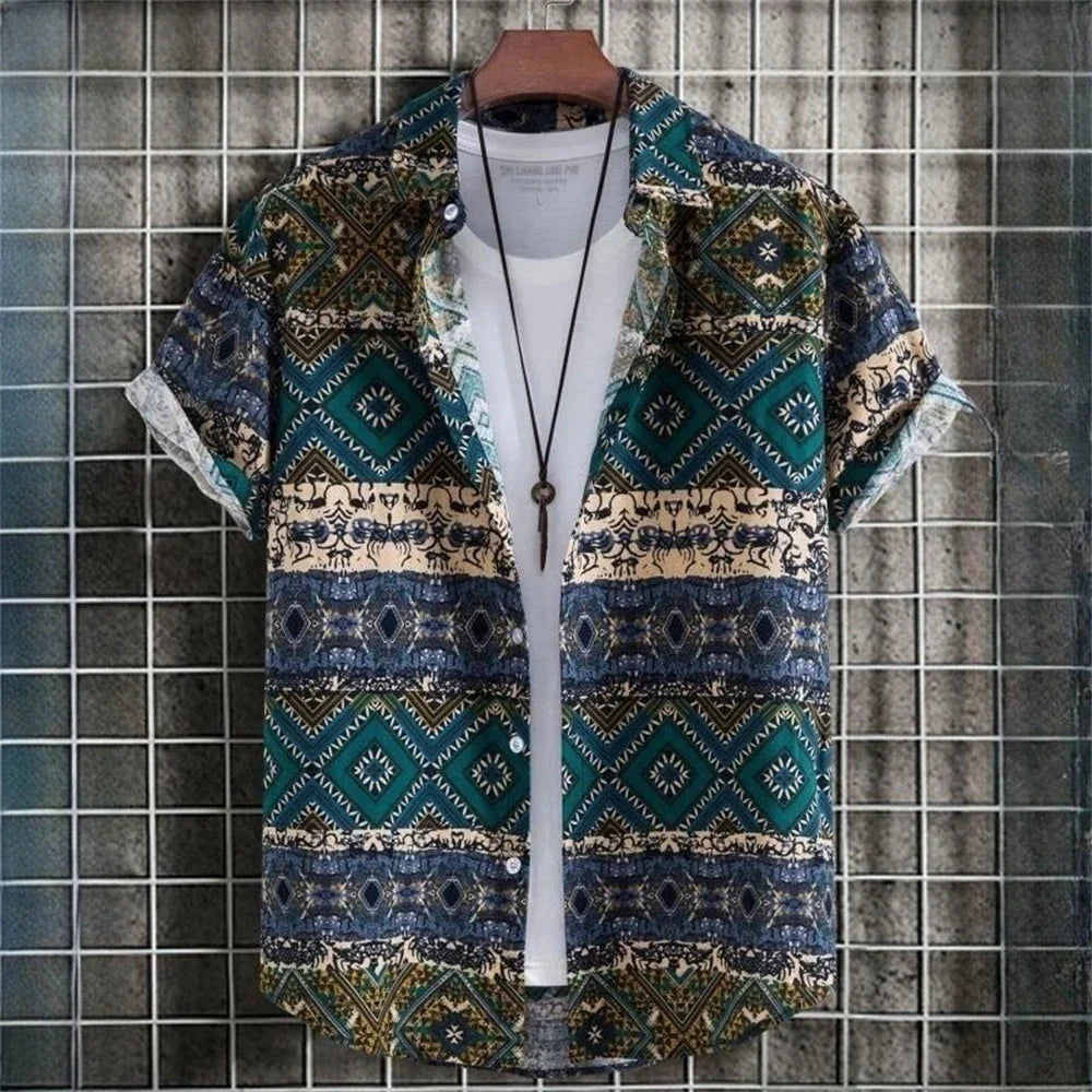 Sommer Hemd Kurzarm Hawaii Design