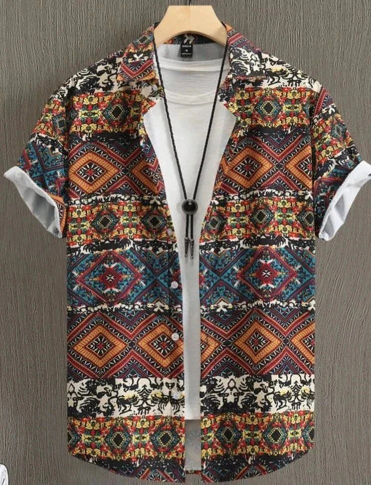 Sommer Hemd Kurzarm Hawaii Design