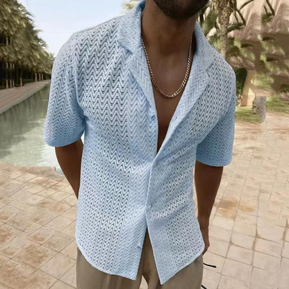 Leichtes Sommer-Polohemd für Herren Kurzarm