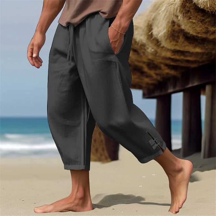 Sommerhose Herren Lockere Fit Bequem Harem Style