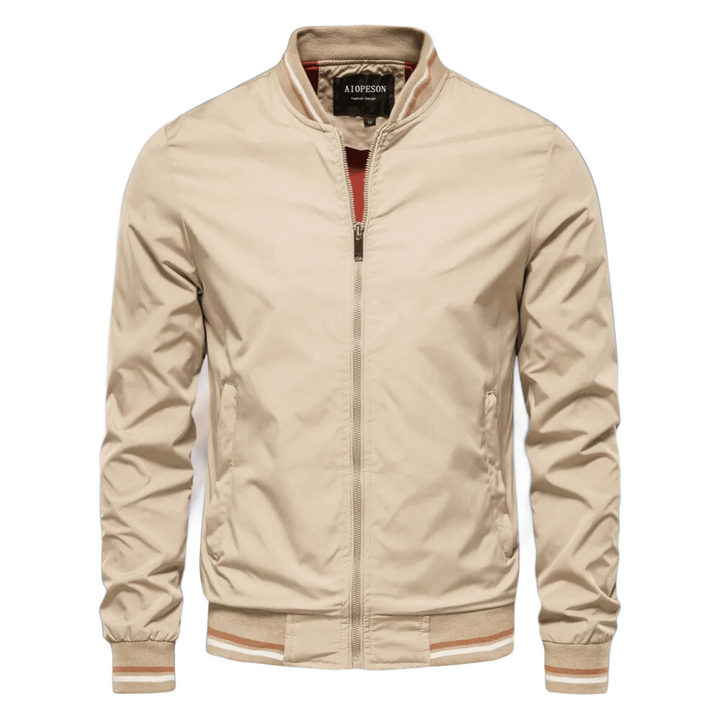 Herren Bomberjacke Sommer Nylon Reißverschluss