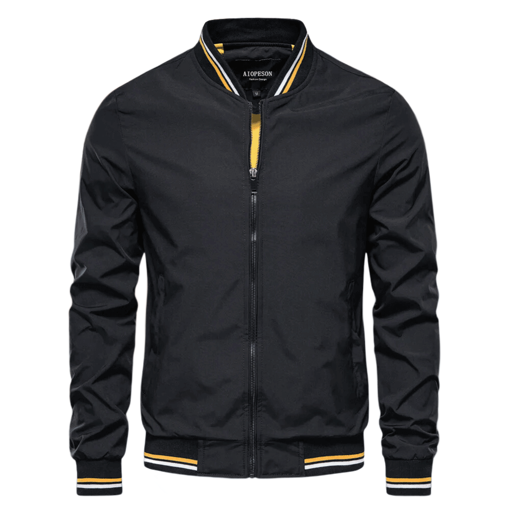 Herren Bomberjacke Sommer Nylon Reißverschluss