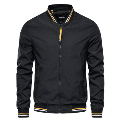 Herren Bomberjacke Sommer Nylon Reißverschluss