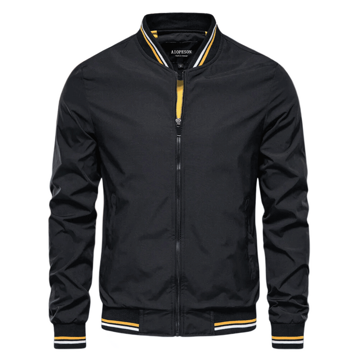 Herren Bomberjacke Sommer Nylon Reißverschluss