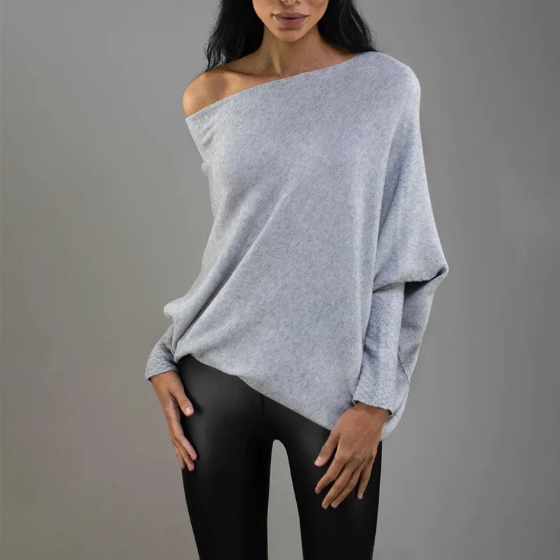 Weiche Oversize Pullover Damen Elegant