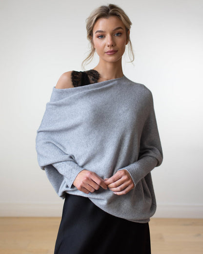 Weiche Oversize Pullover Damen Elegant