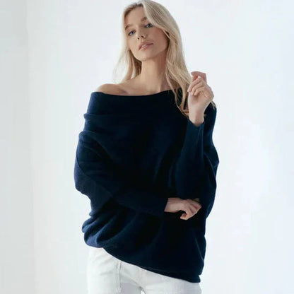 Weiche Oversize Pullover Damen Elegant