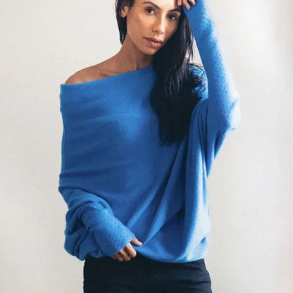 Weiche Oversize Pullover Damen Elegant