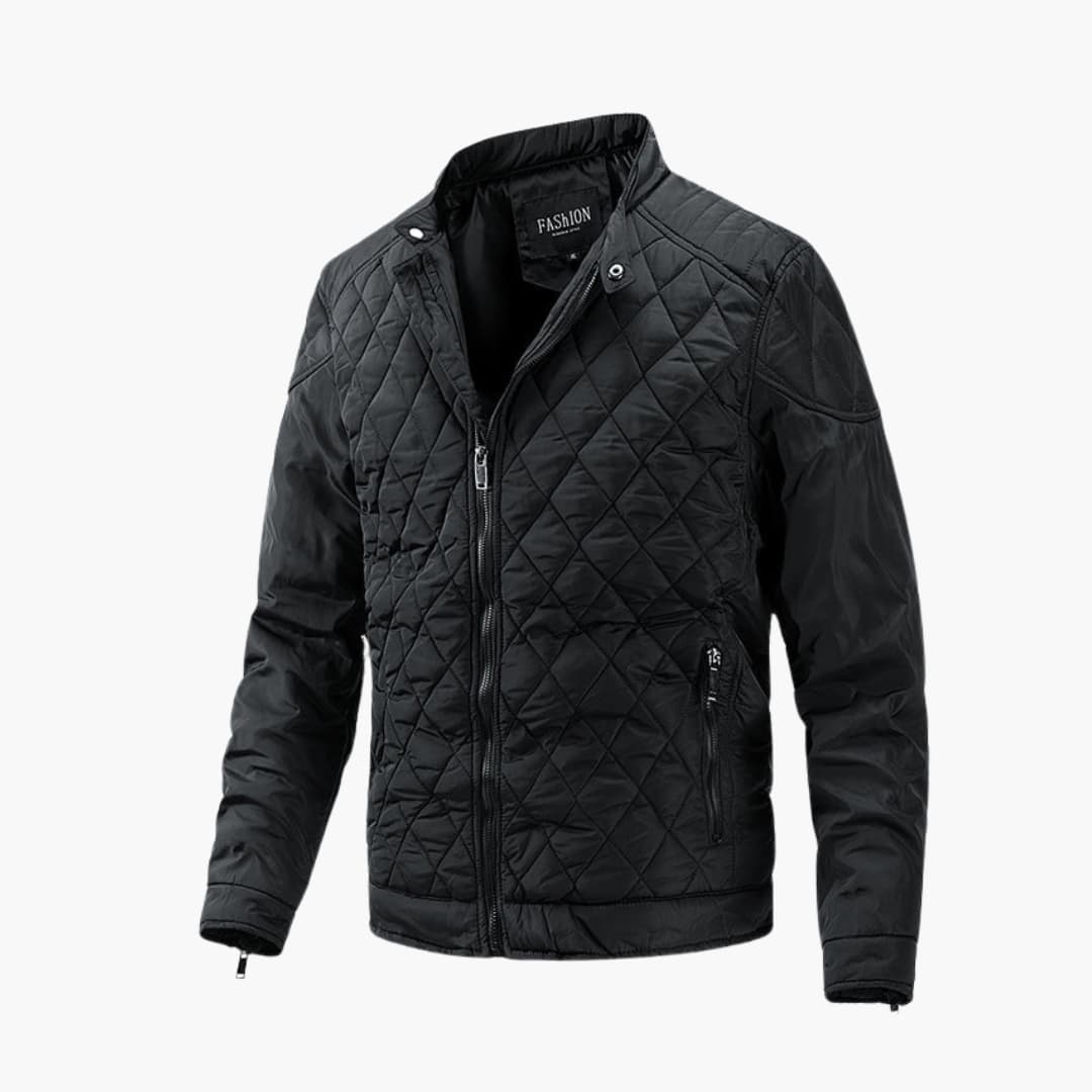 Wattierte Winterjacke Damen Reißverschluss - IdealeKleiden