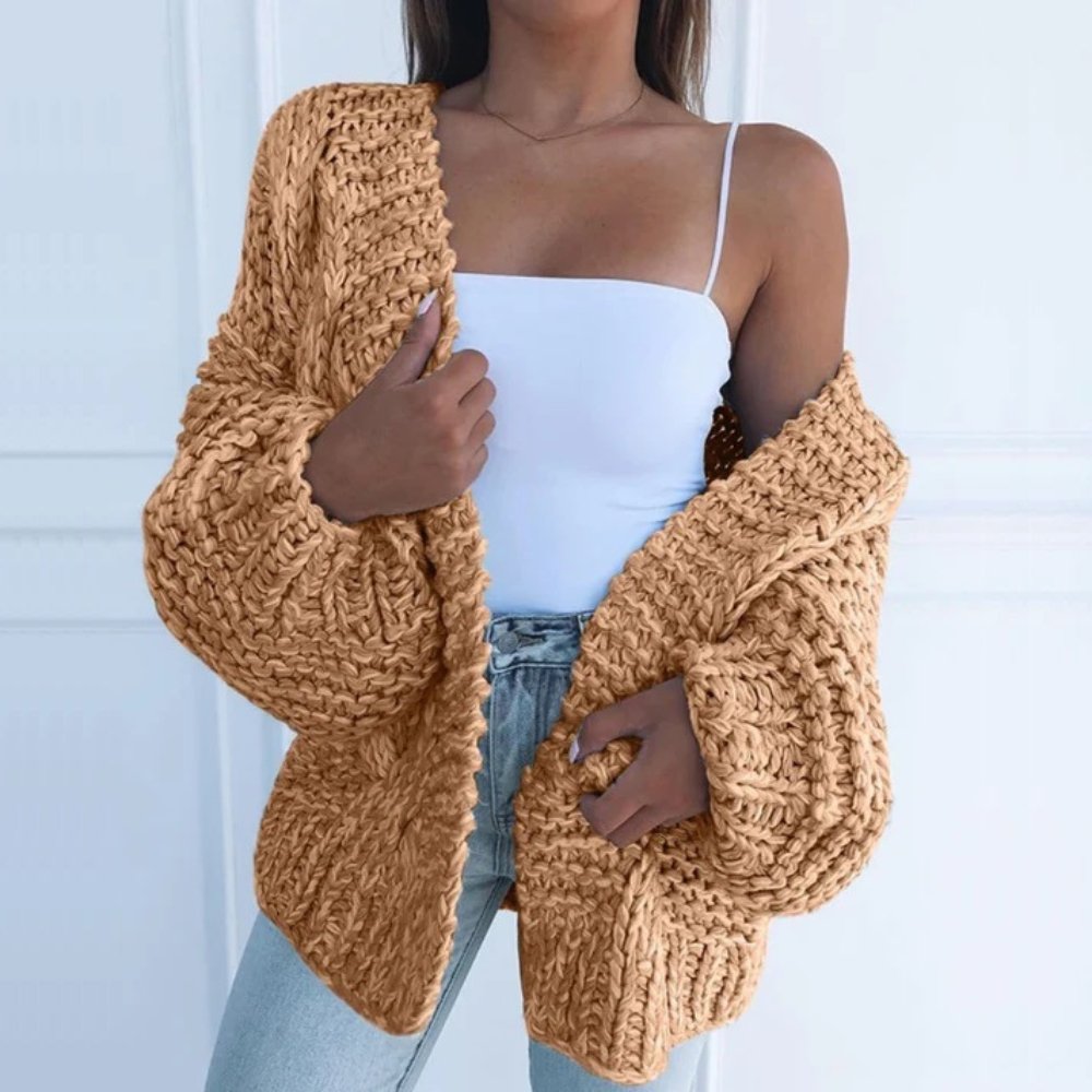 Damen Strickcardigan Großzügig Weich