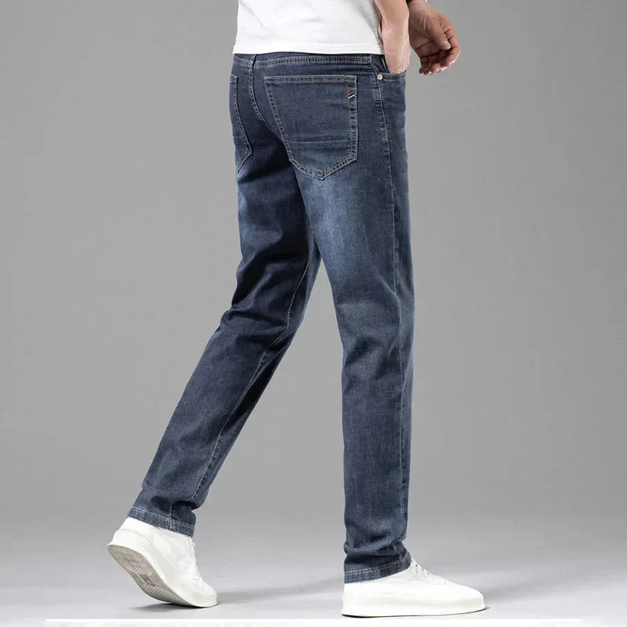 Elastische Herrenjeans Bequem Gerade - IdealeKleiden