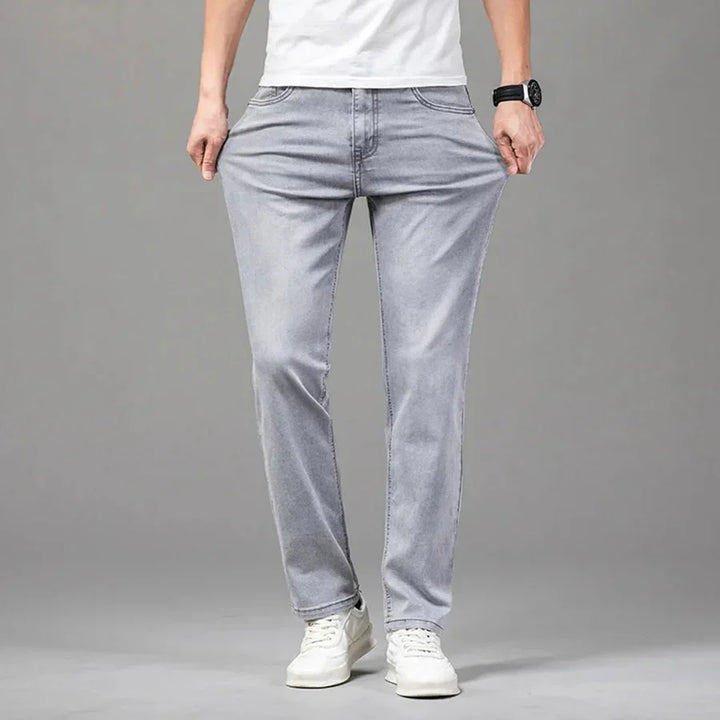 Elastische Herrenjeans Bequem Gerade