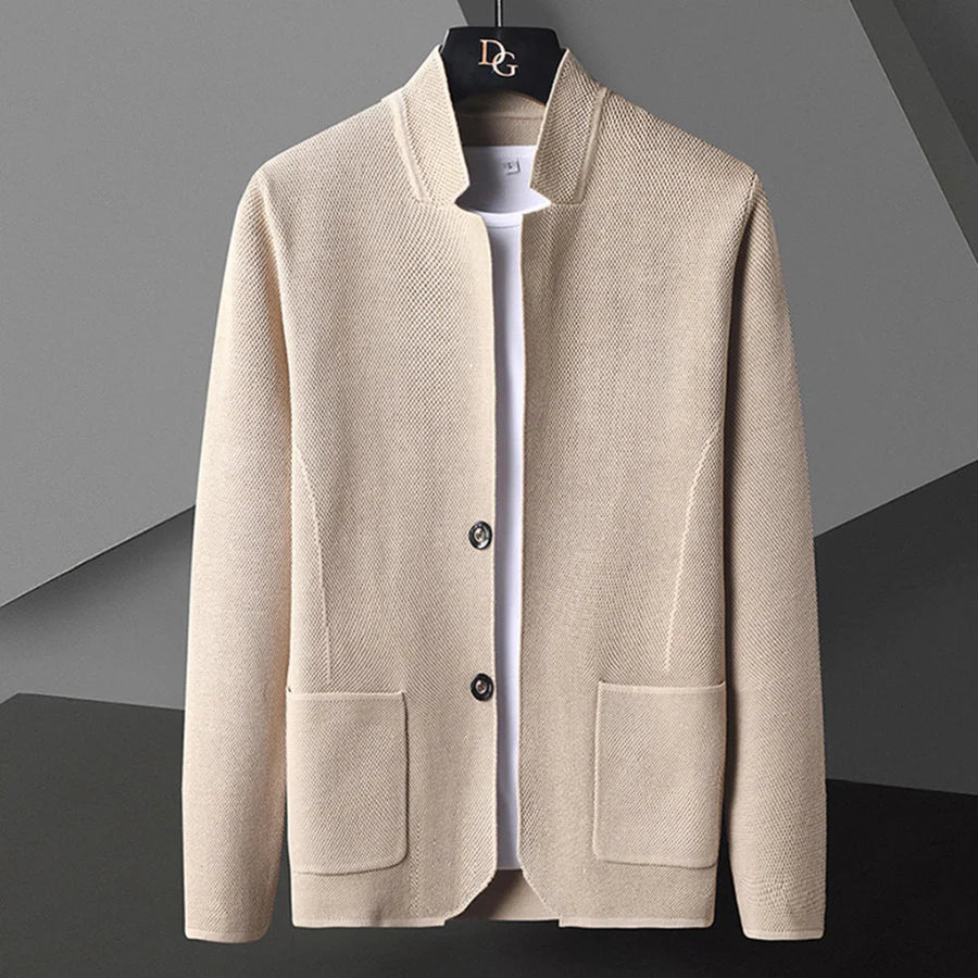 Herren Strickjacke Cardigan mit Knöpfen